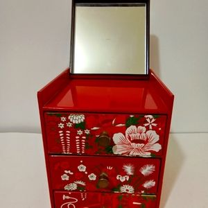 Japanese jewelry box with mirror